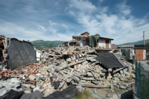 Zerstörung nach dem Erdbeben in Accumoli. Foto: Max Intrisano