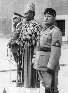 Benito Mussolini 1938 in Rom.